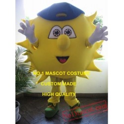 Golden Sunny Sun Mascot Costume