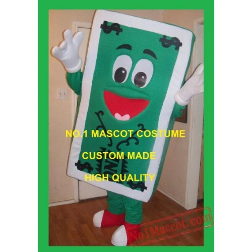 Professional Custom Cartoon Costumes Buck Dollar Cash Money Mascot Costume