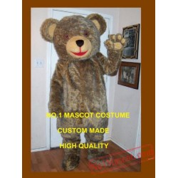 Deluxe Fur Teddy Bear Mascot Costume
