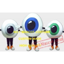 Blue/Green/Grey Eyeballs Mascot Costume