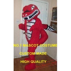 Professional Custom Red Rattle Snake Mascot Costume