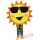 Cool Sunny Summer Sun With Sunglasses Mascot Costume