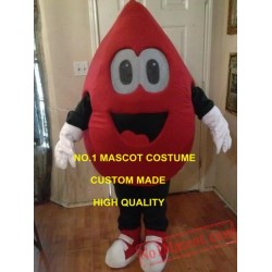 New Blood Drop Mascot Costume