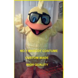 Diving Yellow Duck Mascot Costume