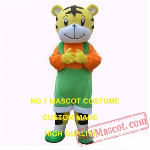 Cartoon Tiger Mascot Costume