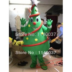 Christmas Tree With Star Mascot Costume