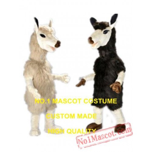 Black/Brown Llama Mascot Costume