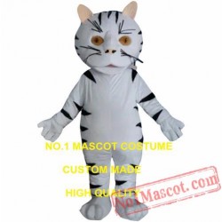 Small White Tiger Mascot Costume