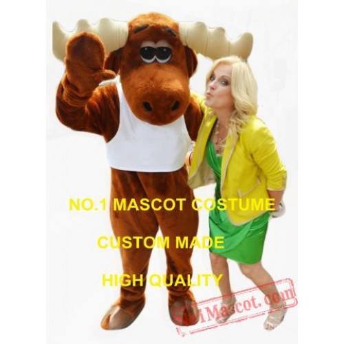 Customizable New Moose Mascot Costume