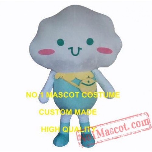 Cute Rain White Cloud Baby Mascot Costume