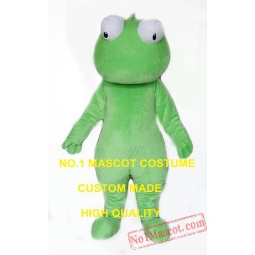 Wild Green Cabrite Lizard Mascot Costume