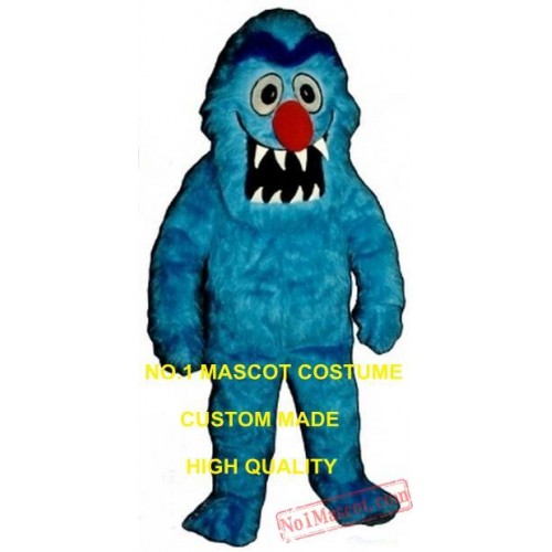 Blue Scary Devil Monster Mascot Costume