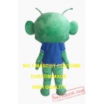 The Big Head Green Alien Mascot Costume