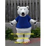 New Quality Polar Bear Mascot Costume