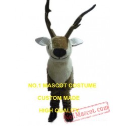 Two Person Reindeer Rudolph Mascot Costume