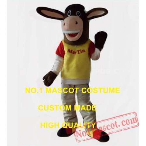 Cool Young Donkey Mascot Costume