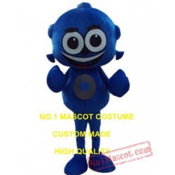 Blue Alien Mascot Costume