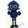 Blue Alien Mascot Costume