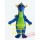 Cute Blue Dinosaur Mascot Costume