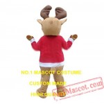 New Christmas Reindeer Moose Mascot Costume