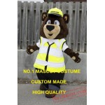 Cute Traffic Police Bear Mascot Costume