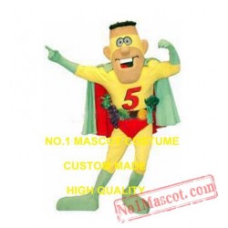 Funny Superman Mascot Costume