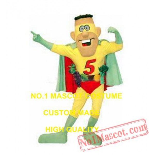 Funny Superman Mascot Costume