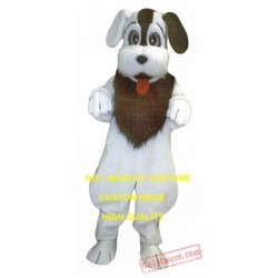 White Puppy Mascot Costume