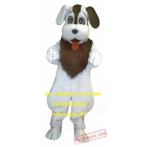White Puppy Mascot Costume