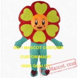 Red Flower Mascot Costume