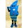 Blue Bolt Mascot Man Costume