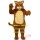 Tan Cat Mascot Costume