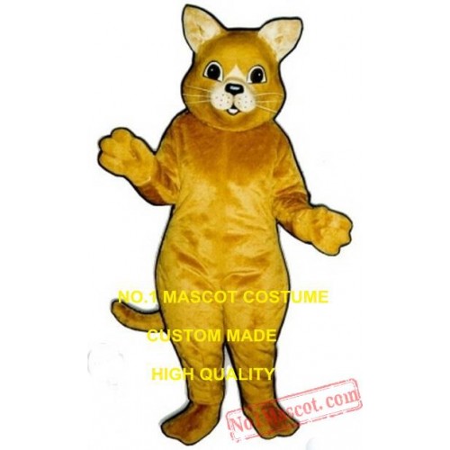 Golden Cat Mascot Costume