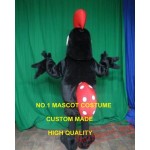 New Black Rooster Chicken Mascot Costume