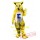 Yellow Electric Cat Mascot Costume