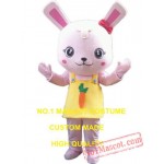 Pink Rabbit Mascot Costume