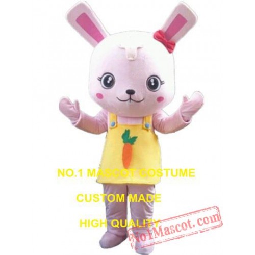 Pink Rabbit Mascot Costume