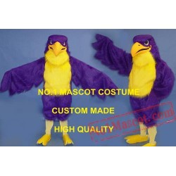 Purple Falcon Mascot Costume