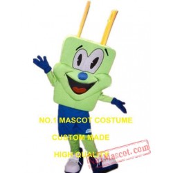 Green Plug Man Mascot Costume
