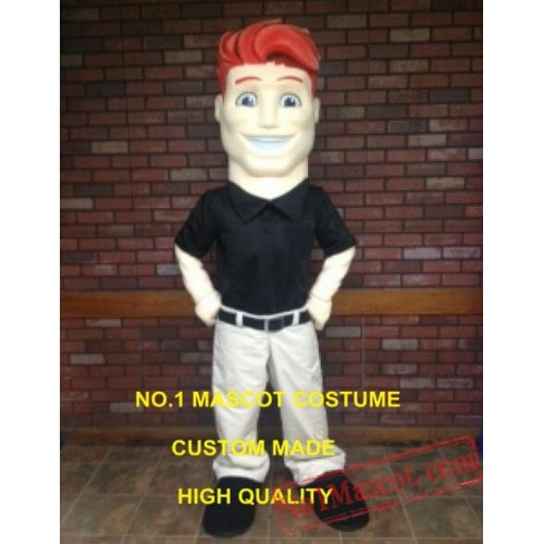 Red Hair Man Mascot Costume