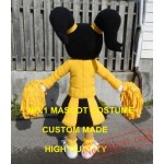 Yellow Dress Cutie Cheer Leader Mascot Costume