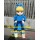 Blue Dress Cutie Cheer Leader Mascot Costume