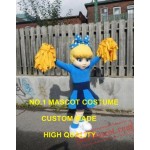 Blue Dress Cutie Cheer Leader Mascot Costume