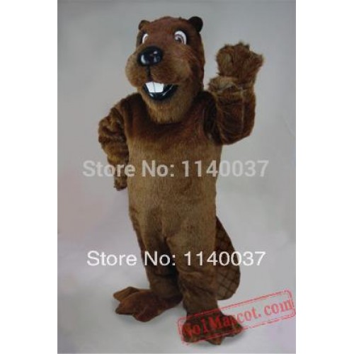 Barney Beaver Mascot Costume