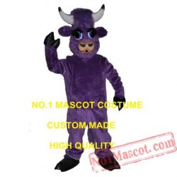 Anime Cosply Costumes Purple Ox Bull Cow Mascot Costume