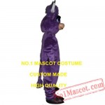 Anime Cosply Costumes Purple Ox Bull Cow Mascot Costume