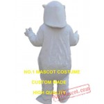 Big White Bear Mascot Costume