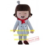 Chef Girl Mascot Costume