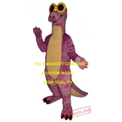 Cool Purple Dragon Mascot Costume