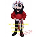 Red Pirate Mascot Costume